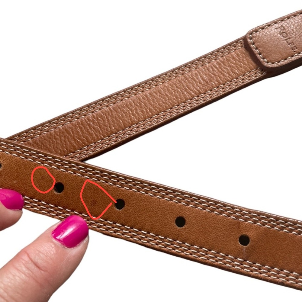 Rolfs Brown Full Grain Leather Belt, Women's Size Large - Picture 5 of 5